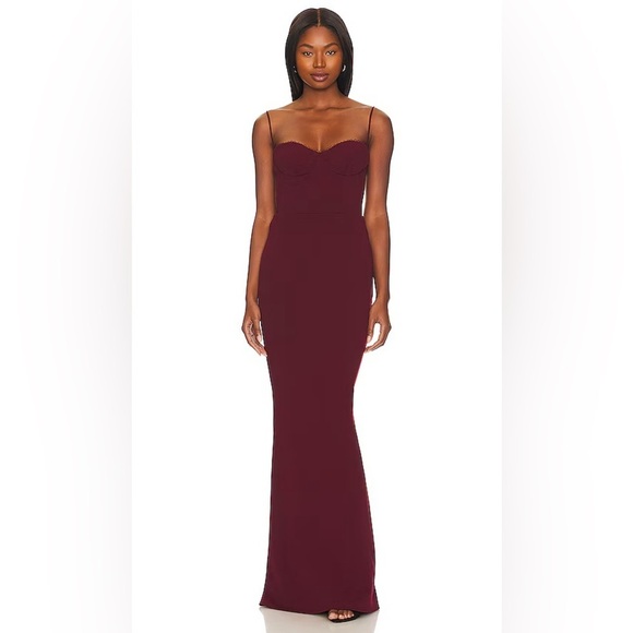 KATIE MAY Yasmin Maroon Dress XL - Picture 1 of 6